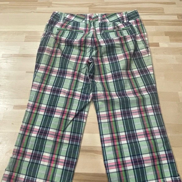 J Crew Plaid Pants - Green, Pink, and Blue - Picture 4 of 7